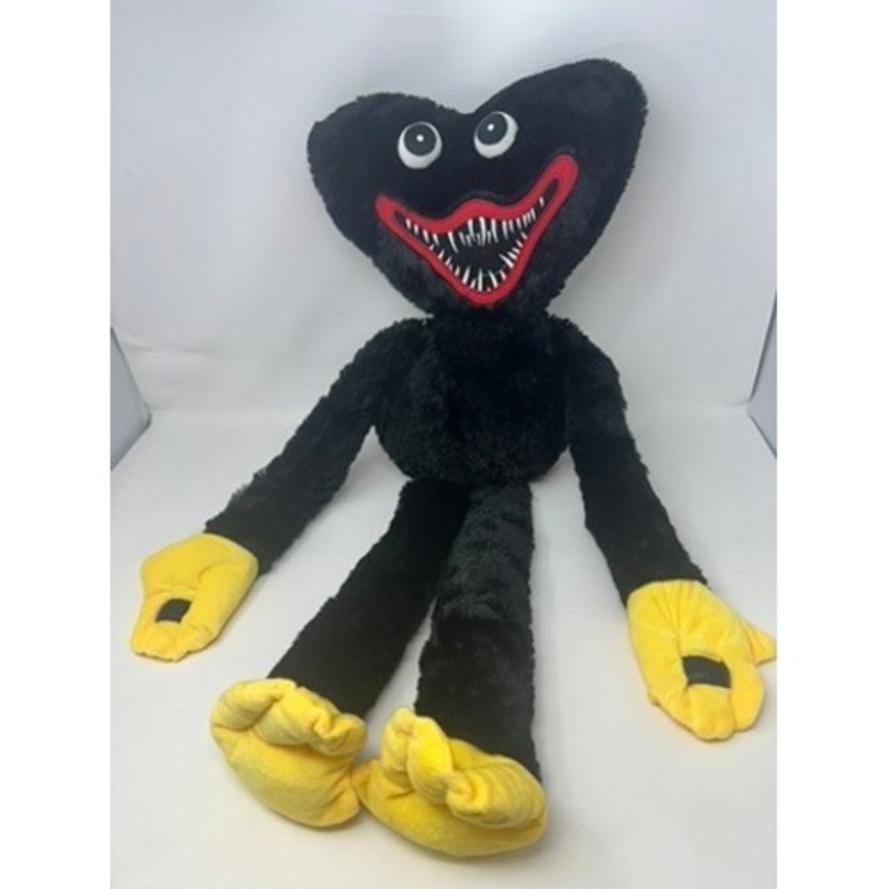 Poppy Playtime Huggy Wuggy Plush Black and Yellow Stuffed Toy Large 24"